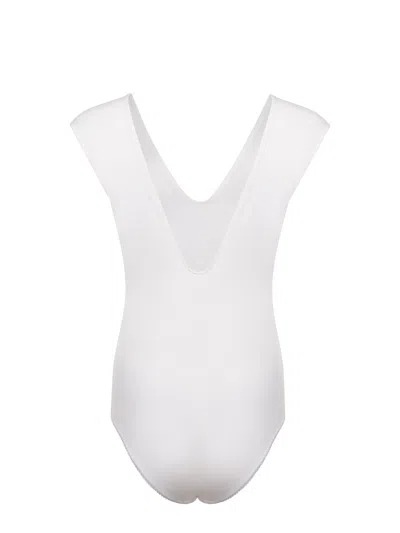 Alysi Body Made Of Cotton Blend. In White