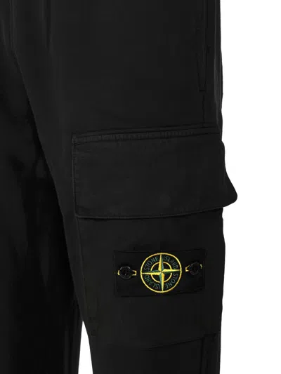 Stone Island Jogger Pants In Black