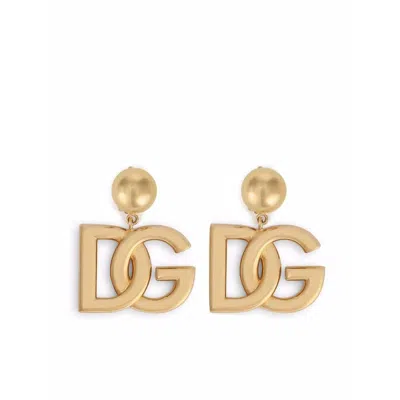 Dolce & Gabbana Clip Earrings With Dg Logo