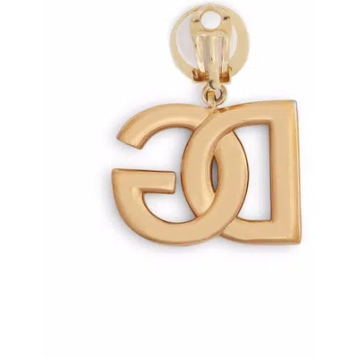 Dolce & Gabbana Clip Earrings With Dg Logo
