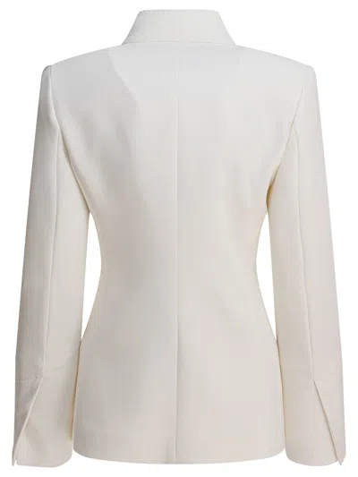 Max Mara Ghiotto Open-front Blazer With Knotted Sashes In White