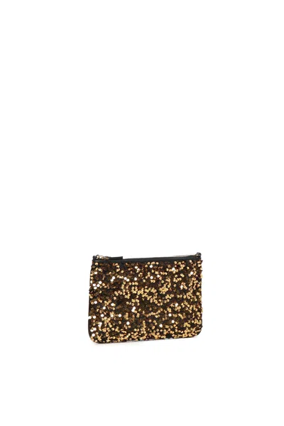Coccinelle Pearl Sequin Gold Black Crossbody Bag