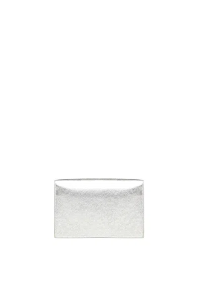 Coccinelle Silver Dandy Bag With Chain Strap