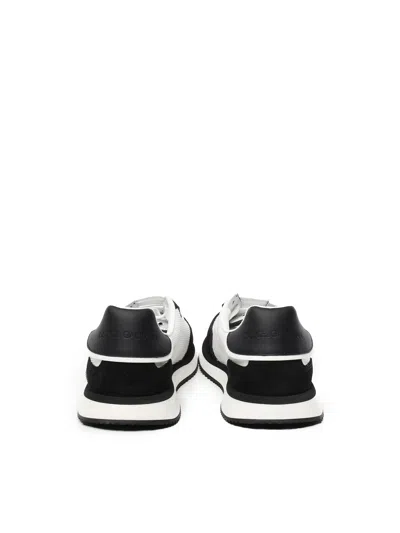 Dolce & Gabbana Multicolor Mesh And Split Leather Cushion Sneakers In Black