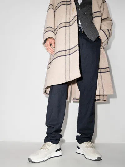 Brunello Cucinelli Ivory Chiné Knit Runners In Neutral