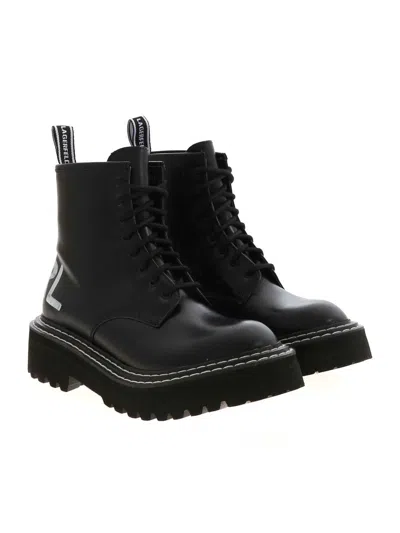 Karl Lagerfeld Patrol Ii Ankle Boots In Black