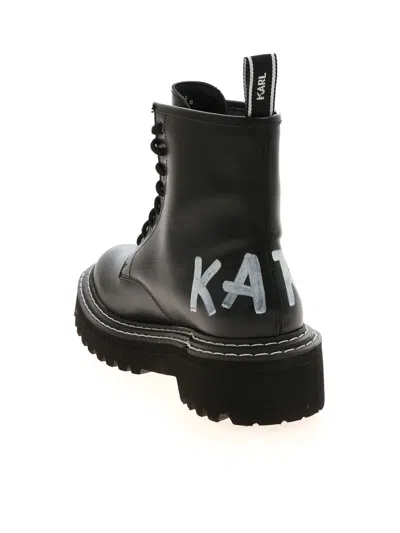 Karl Lagerfeld Patrol Ii Ankle Boots In Black
