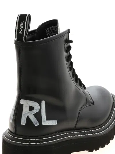 Karl Lagerfeld Patrol Ii Ankle Boots In Black