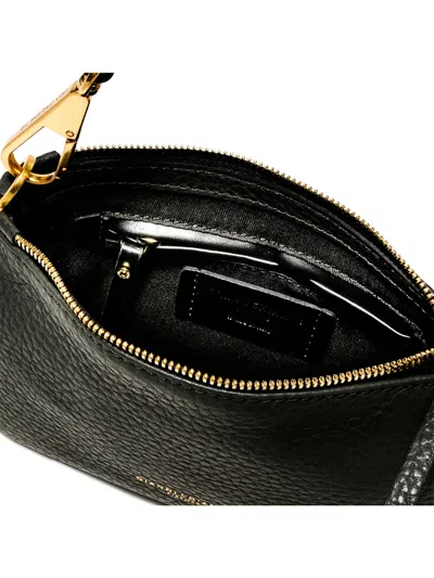 Gianni Chiarini Brooke Clutch Bag In Maxi Grain Leather In Black
