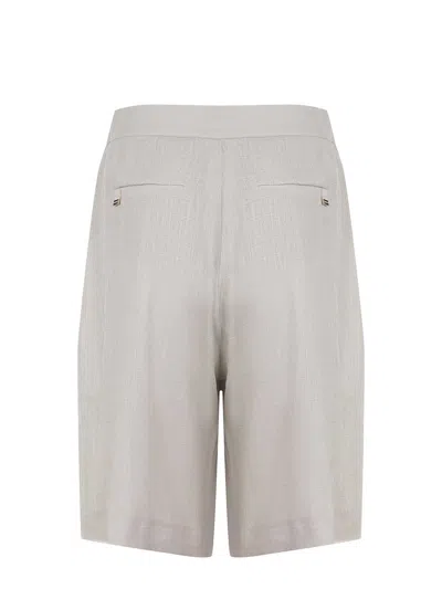 Herno Shorts Made Of A Linen Blend In Color.