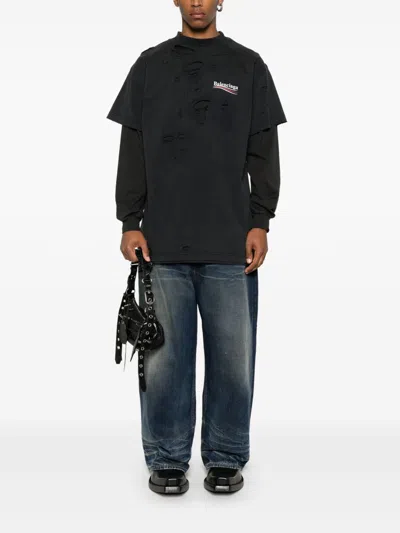 Balenciaga Women Political Campaign Cotton T-shirt