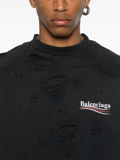 Balenciaga Women Political Campaign Cotton T-shirt