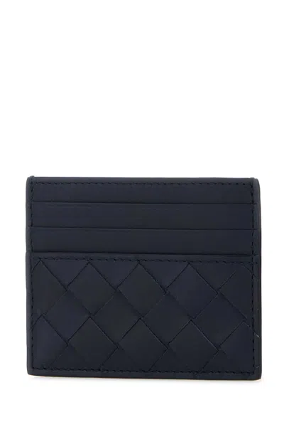 Bottega Veneta Men Two-tone Leather Intrecciato Card Holder