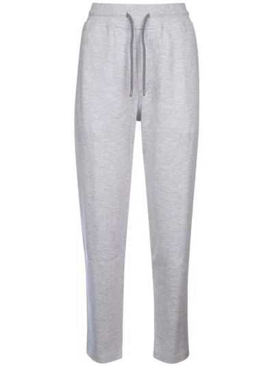 Brunello Cucinelli Light Grey Cotton Blend Sweatpants