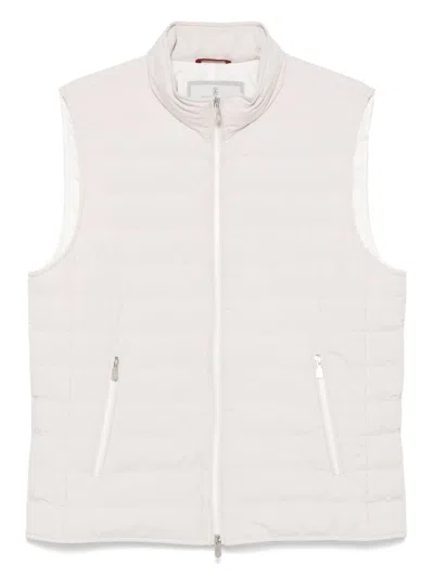 Brunello Cucinelli Quilted High-neck Gilet With Zip