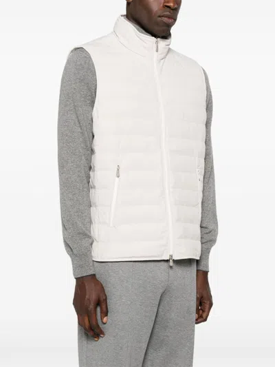 Brunello Cucinelli Quilted High-neck Gilet With Zip
