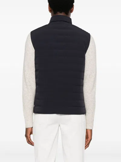 Brunello Cucinelli Dark Blue Nylon Down Jacket