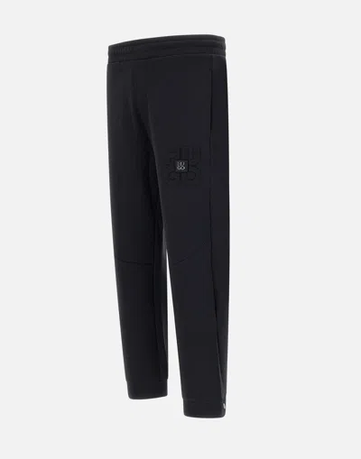 Hugo Boss Hugo Black Cotton Jogger Pant In Black