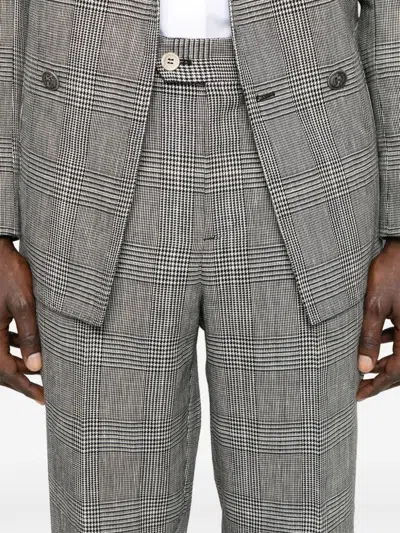 Brunello Cucinelli Men's Price Of Wales Suit In Gray