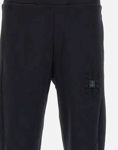 Hugo Boss Hugo Black Cotton Jogger Pant In Black