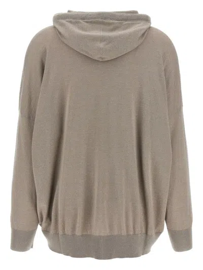 Brunello Cucinelli Beige Sparkling Hoodie