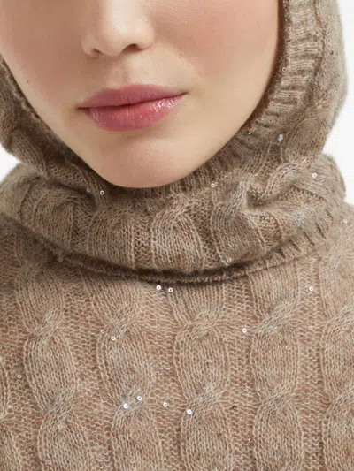 Brunello Cucinelli Dazzling Cable Sweatshirt