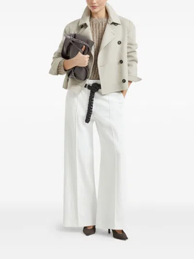 Brunello Cucinelli Beige Crewneck Sweater