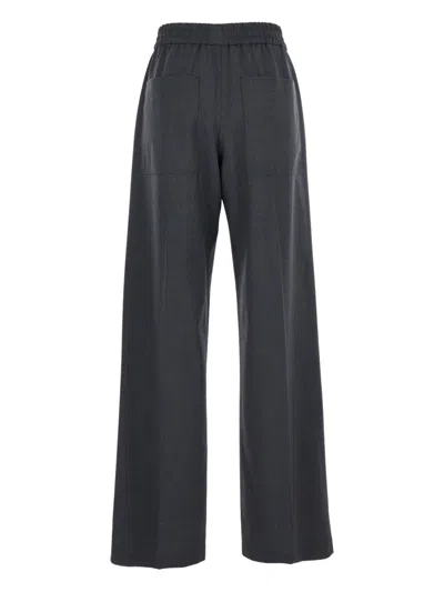 Brunello Cucinelli Women Wool Wide-leg Trousers