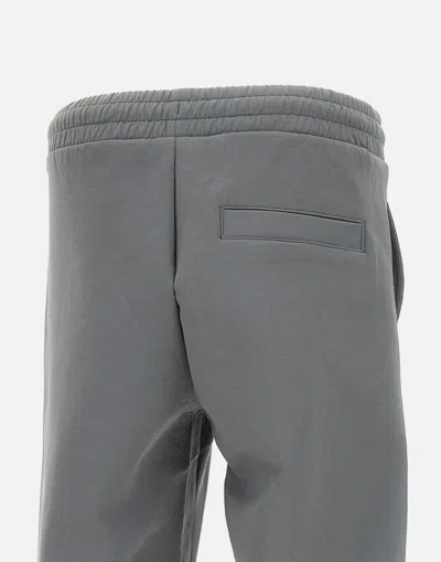 Hugo Boss Hugo Debospant Black Stretch Joggers In Gray