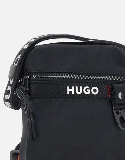 Hugo Boss Hugo Dusky Black Shoulder Bag With Pockets
