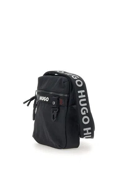 Hugo Boss Hugo Dusky Black Shoulder Bag With Pockets