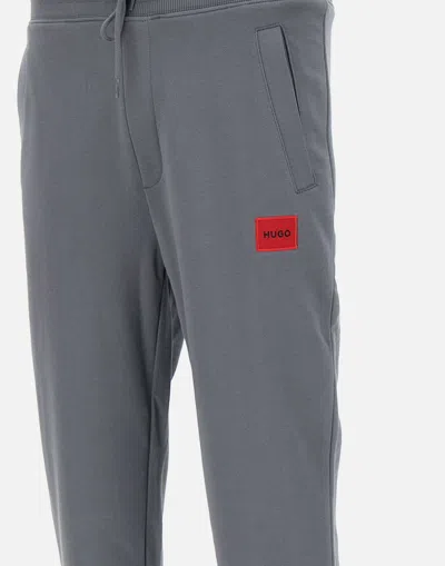 Hugo Boss Hugo Doak212 Grey Cotton Jogger Pant In Gray