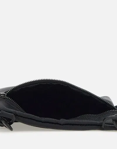 Hugo Boss Hugo Malick Envelope Black Mesh Shoulder Bag In Black