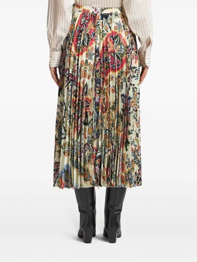 Etro High-waisted Printed Midi Skirt