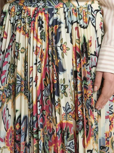 Etro High-waisted Printed Midi Skirt