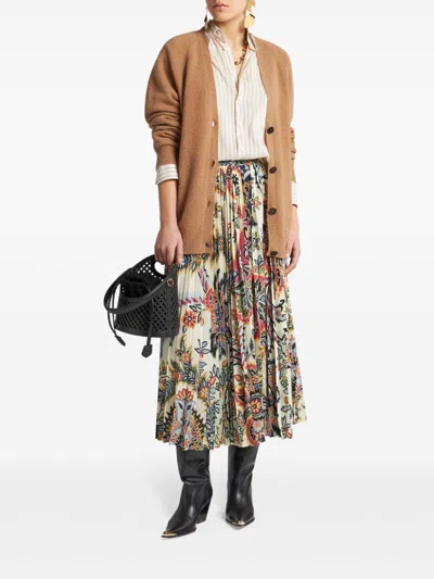 Etro High-waisted Printed Midi Skirt