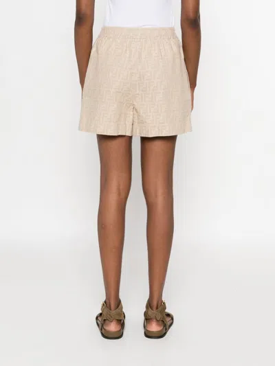 Fendi Ff Chambray Shorts