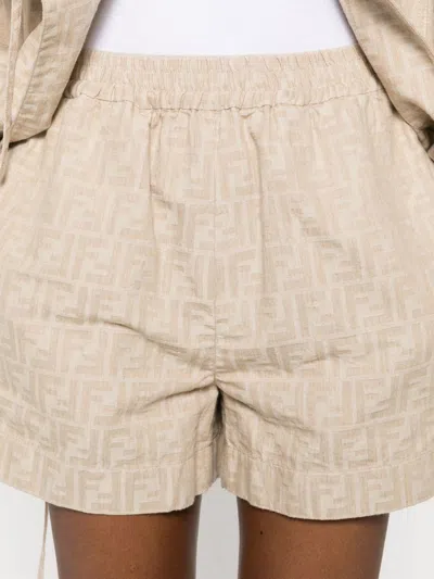 Fendi Ff Chambray Shorts