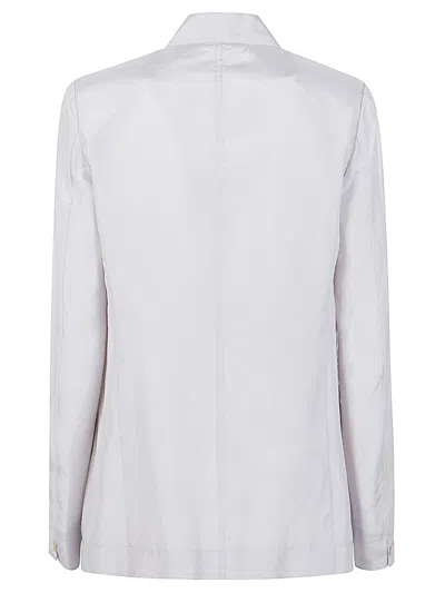 Forte Forte Women Silk Single-breasted Jacket In Gray