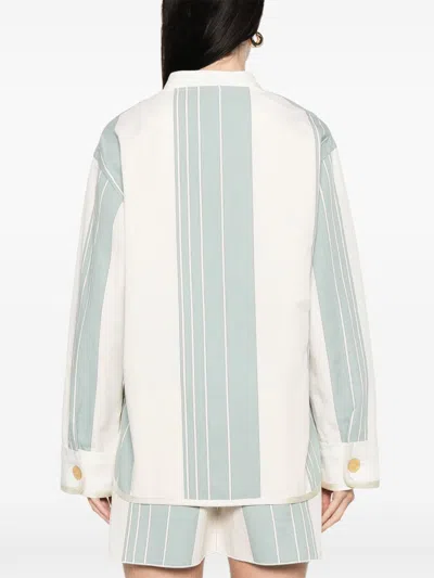 Forte Forte Linen Blend Striped Jacket