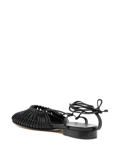 Hereu Women Mantera Leather Ballets In Black