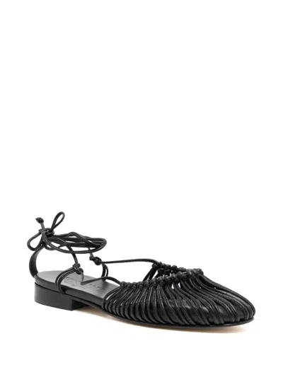 Hereu Women Mantera Leather Ballets In Black