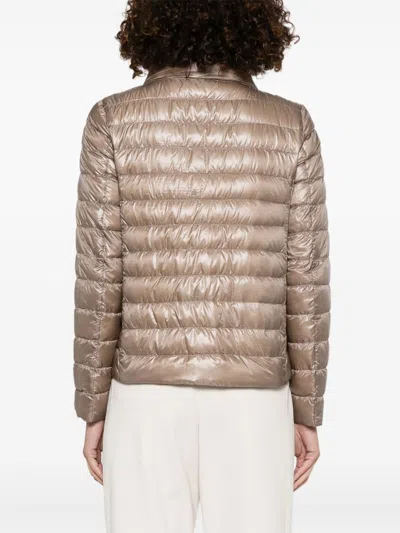 Herno Women's Nylon Down Jacket In Brown