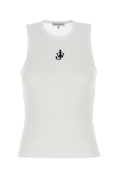 Jw Anderson J. W.anderson Anchor Embroidery Vest In White