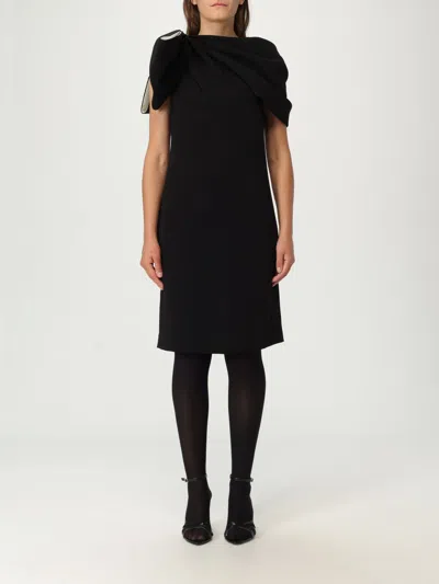 Max Mara Dress Woman Black In Black