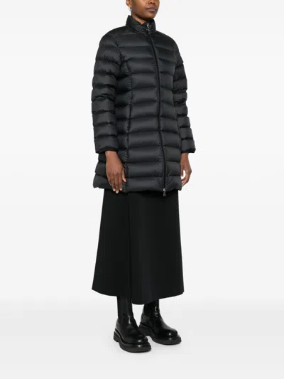 Moncler Igesse Long Down Jacket In Blue