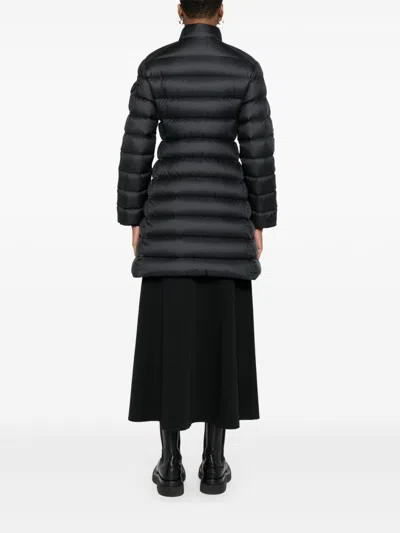 Moncler Igesse Long Down Jacket In Blue