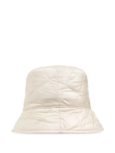 Moncler Logo Nylon Bucket Hat In Neutral