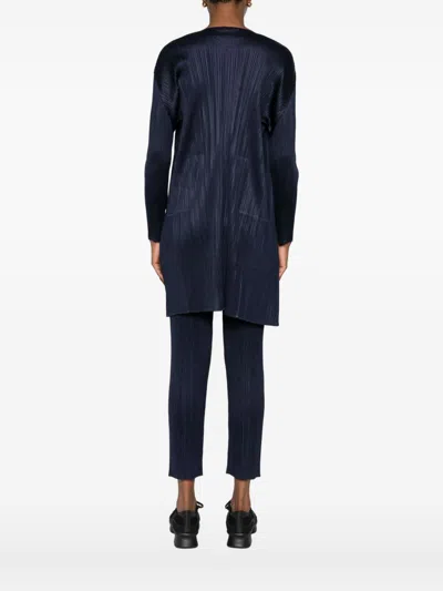 Issey Miyake Pleats Please  Women Pleated Midi Cardigan