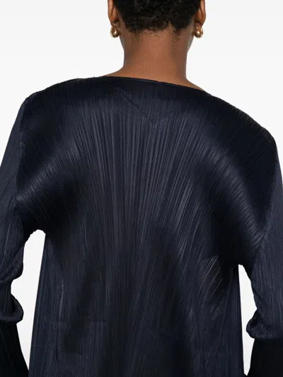 Issey Miyake Pleats Please  Women Pleated Midi Cardigan